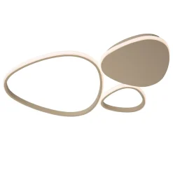 Plafonnier SAMLING en métal avec LED intégré - Taupe - Lucide