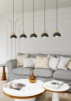 Plafonnier SECO 5 BL, Emibig Lighting, Fabriqué en EU