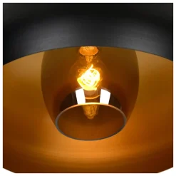 Plafonnier SHARAN en acier avec 1xE27 - Noir - Lucide