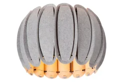 Plafonnier SPENCER en feutrine avec 1xE27 - Gris - Lucide