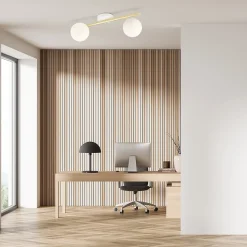 Plafonnier SPLENDI 2 WH OPAL, Emibig Lighting, Fabriqué en EU