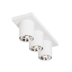 Plafonnier spot moderne blanc 3 lumières - Tubo