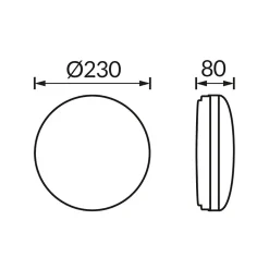 Plafonnier Étanche pour Ampoule E27 Blanc Opaque - SILAMP