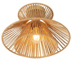 Plafonnier TASMAN en papier avec 1xE27 - Naturel - Lucide