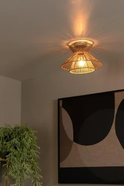 Plafonnier TASMAN en papier avec 1xE27 - Naturel - Lucide