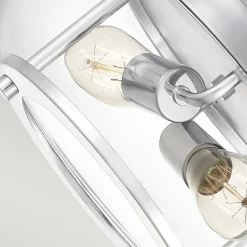 Plafonnier Trilogy 2 lumières Abat-Jour En Verre