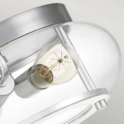 Plafonnier Trilogy 2 lumières Abat-Jour En Verre