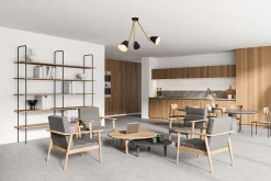 Plafonnier 'TRITON' à 3 lampes en métal noir avec douille E27, éclairage pour le salon, la table à manger ou le bureau