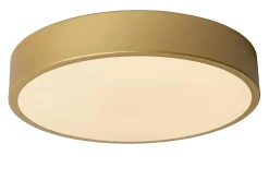 Plafonnier UNAR en acrylique avec LED intégré - Or Mat / Laiton - Lucide