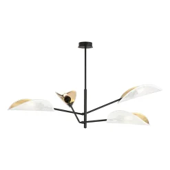 Plafonnier VENE 4 WHITE/GOLD, Emibig Lighting, Fabriqué en EU