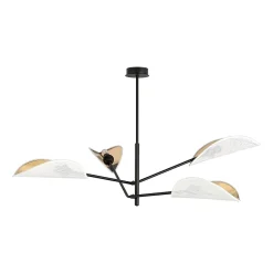 Plafonnier VENE 4 WHITE/GOLD, Emibig Lighting, Fabriqué en EU