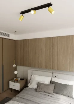 Plafonnier ZEN 3 BLACK, Emibig Lighting, Fabriqué en EU