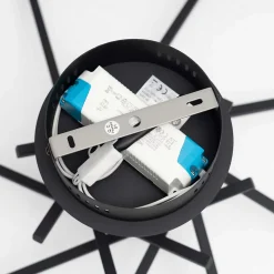 PlafonnierLED 7 tiges noires - Oxo