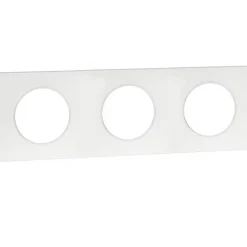 Plaques de finition polycarbonate - Blanc brillant - SQUARE 3 postes