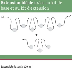 Plug & Shine Guirlande LED Naima Kit d'extension