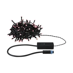 Plug & Shine Guirlande LED Yuna RGB 10m IP44 5W Noir