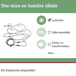 Plug & Shine Guirlande LED Naima Kit de base