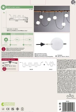 Plug & Shine Guirlande LED Naima Kit de base