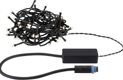 Plug & Shine Guirlande LED Yuna 3000K 5m IP44 1,3W Noir