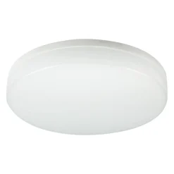 POLESTAR : Plafonnier LED rond IP65, 1500 lumens, diamètre 22cm. Blanc