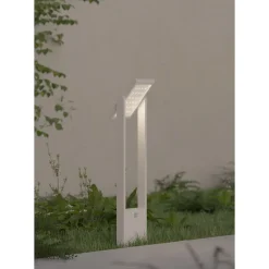 POPA Spot à énergie solaire blanc 60 cm 4000K Luminaire de jardin Beneito Faure