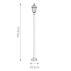 Poteau Kinsale 1 lumière 60W E27