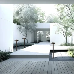 Potelet d'extérieur à energie solaire à detecteur de mouvement LED intégrée Dreoli noir 970lm IP44 Eglo