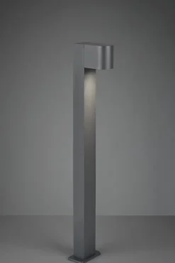 Potelet d'extérieur GU10 max 20W IP44 métal fonte d'aluminium nickel mat - Trio - Roya