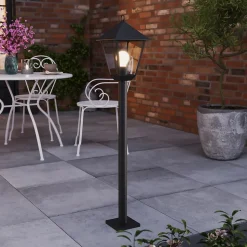 Potelet Docker taille M E27 25W IP44 GoodHome noir