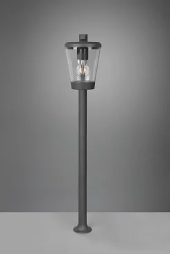 Potelet extérieur culot E27 fonte d'aluminium anthracite - Trio - Cavado