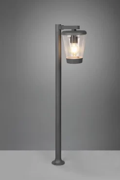 Potelet extérieur culot E27 fonte d'aluminium anthracite - Trio - Cavado