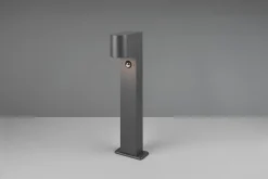 Potelet extérieur GU10 max 35W IP44 fonte d'aluminium anthracite - Trio - Roya