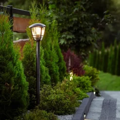 Potelet extérieur IMMA Black 97,5cm E27 noir IP44 EDO