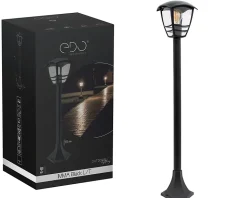 Potelet extérieur IMMA Black 97,5cm E27 noir IP44 EDO