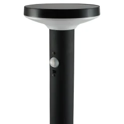 Potelet extérieur solaire LED intégrée Cowhorn noir 650 lm IP44 GoodHome