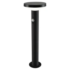 Potelet extérieur solaire LED intégrée Cowhorn noir 650 lm IP44 GoodHome