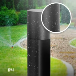 Potelet extérieur type lanterne AIDEN 55 cm IP44 GU10 noir EDO