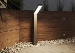 Potelet Kalari LED intégrée 1200lm 23W IP54 GoodHome gris anthracite