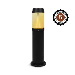 Potelet LED extérieur 720mm - 20W - CCT 2400K/3000K/4000K - Aluminium noir - IP65 - Garantie 5 ans