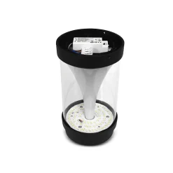 Potelet LED extérieur 750mm - 15W - CCT 2400K/3000K/4000K - Noir - IP65 - Garantie 5 ans