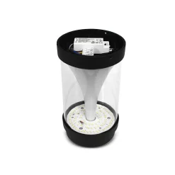 Potelet LED Extérieur 970mm - 20W CCT - Aluminium Noir - IP65 - Garantie 5 ans