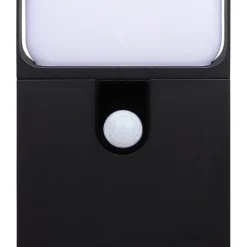 Potelet LED extérieur noir 10,5 W 1700 lm blanc neutre IP54 détecteur de mouvement, GoodHome Wendland