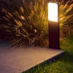 Potelet LED extérieur noir 10,5 W 1700 lm blanc neutre IP54 sans détecteur, GoodHome Wendland