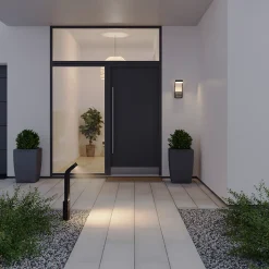 Potelet Majorca LED intégrée 650lm 23W IP44 GoodHome noir