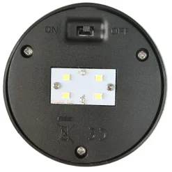 Potelet solaire à détection LED intégrée Kiana 50lm 0.58W IP44 GoodHome chrome