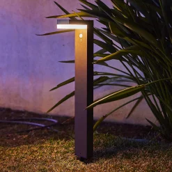 Potelet solaire CENOVA TALL Gris H50cm 600LM