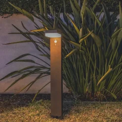 Potelet solaire CENOVA TALL Gris H50cm 600LM