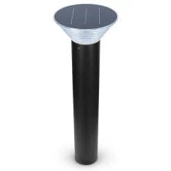 Potelet Solaire LED Conique 4W 800mm Noir IP65 4000K