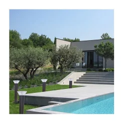 Potelet Solaire LED Extérieur 4W 4000K 380mm Noir IP65