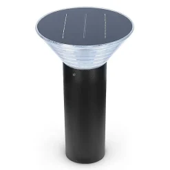 Potelet Solaire LED Extérieur 4W 4000K 380mm Noir IP65